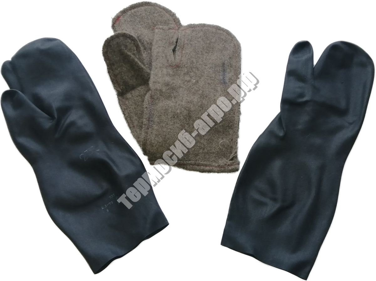 Перчатки резин. утепл.